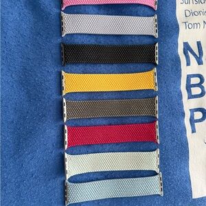 Braided Solo Loop Apple Watch Bands - Multi Color Set of 8 size 3
